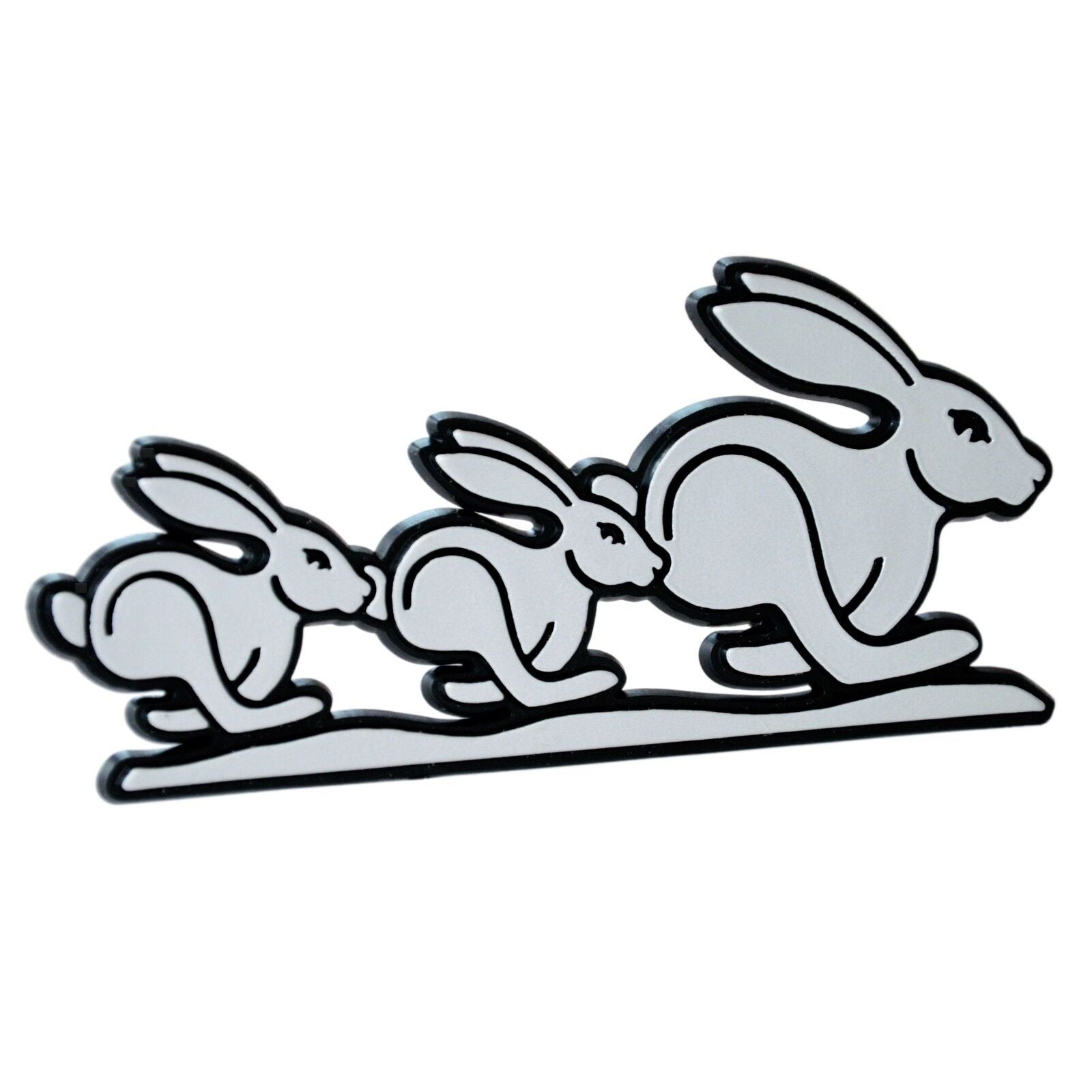 Silver Triple Rabbit Badge – Best VW Parts
