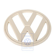 Load image into Gallery viewer, White Front Grill Badge VW Bus T2
