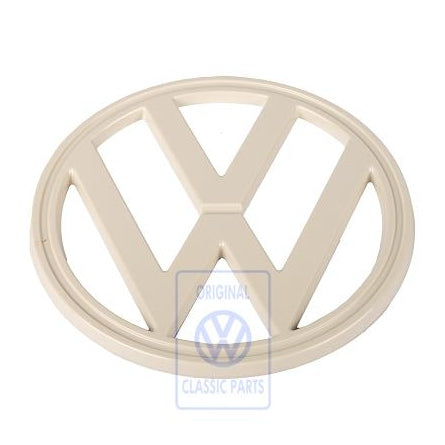 White Front Grill Badge VW Bus T2