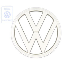 Load image into Gallery viewer, White Front Grill Badge VW Bus T2
