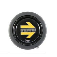 Load image into Gallery viewer, Black/Yellow Momo Corse Horn Push Button
