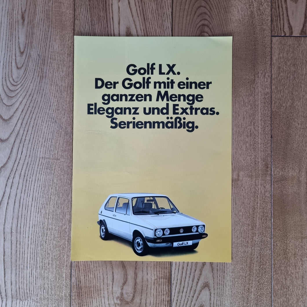 Golf Mk1 LX Brochure