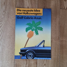 Load image into Gallery viewer, Golf Mk1 Cabrio Azur Brochure
