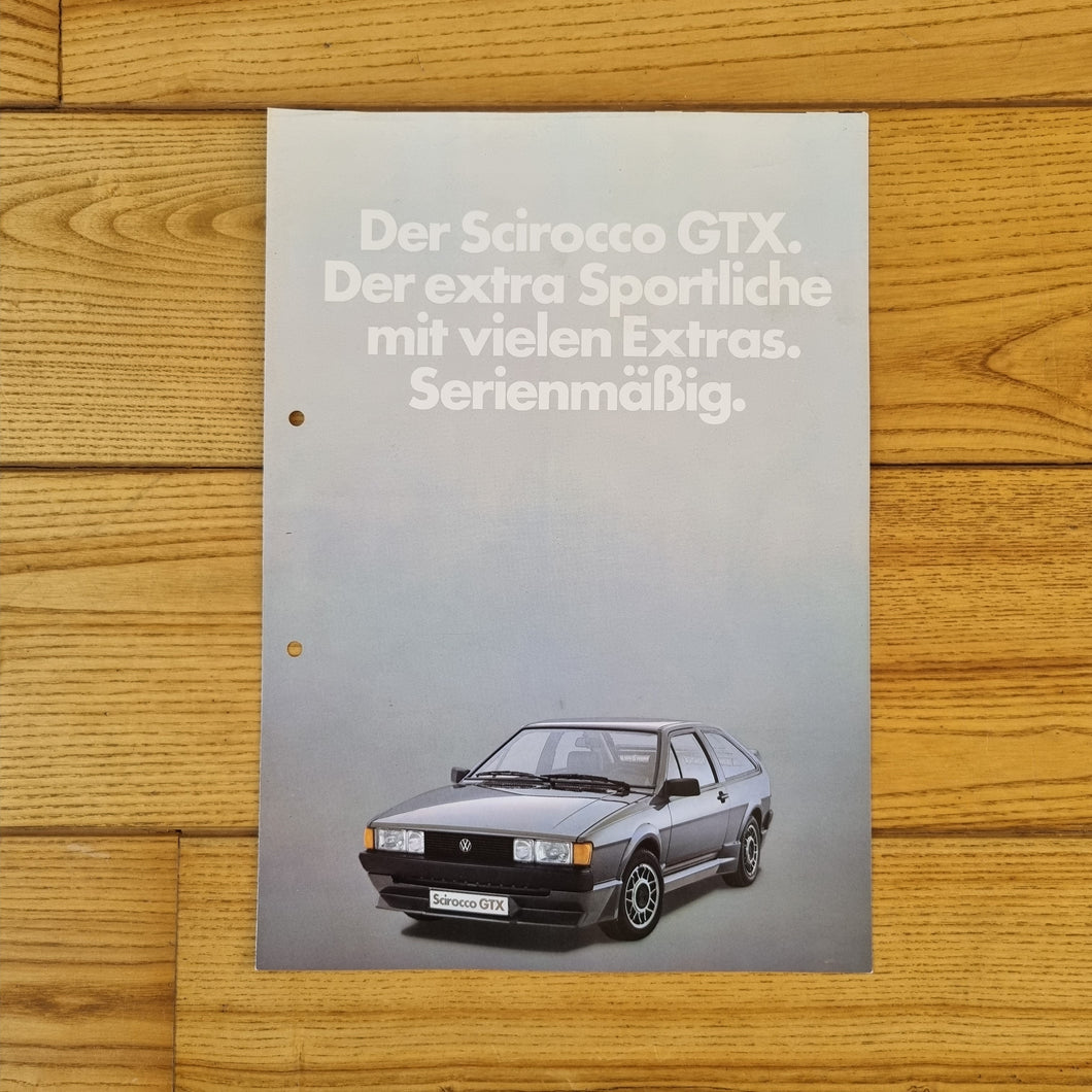 Scirocco Mk2 GTX Brochure