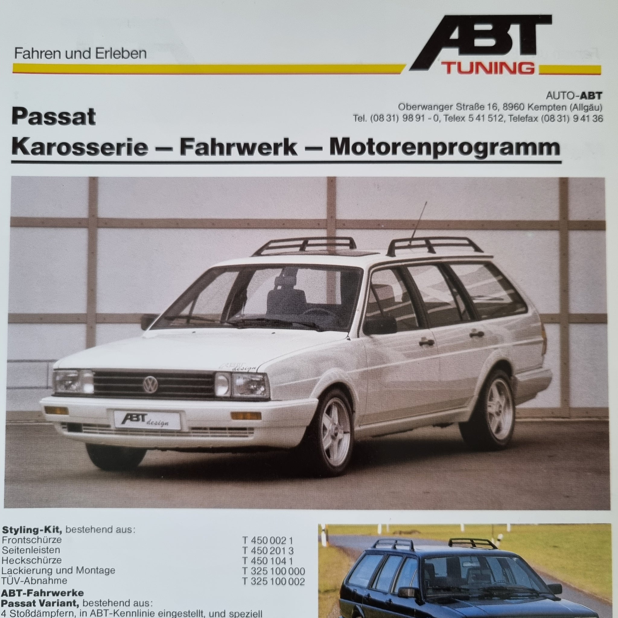 Passat B2 ABT Tuning Brochure – Best VW Parts