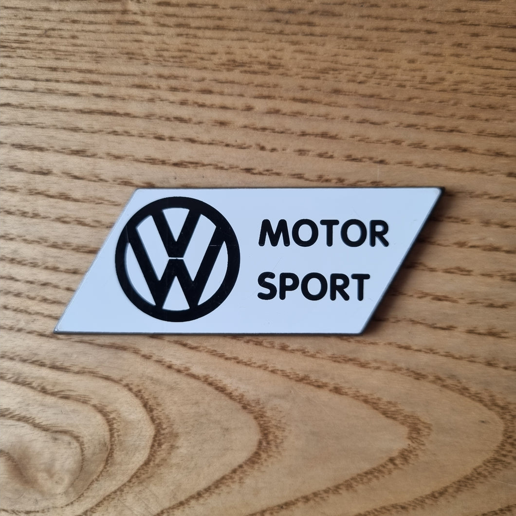 VW Motorport Badge