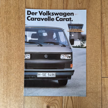 Load image into Gallery viewer, VW T3 Carat Edition Brochure
