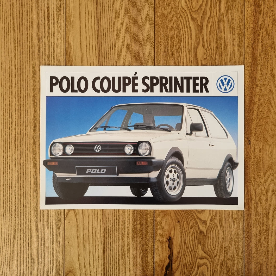 Polo Mk2 Coupe Sprinter Edition Brochure