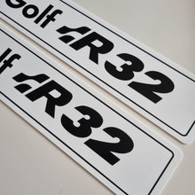 Load image into Gallery viewer, Showroom Golf R32 Licence Plate Set
