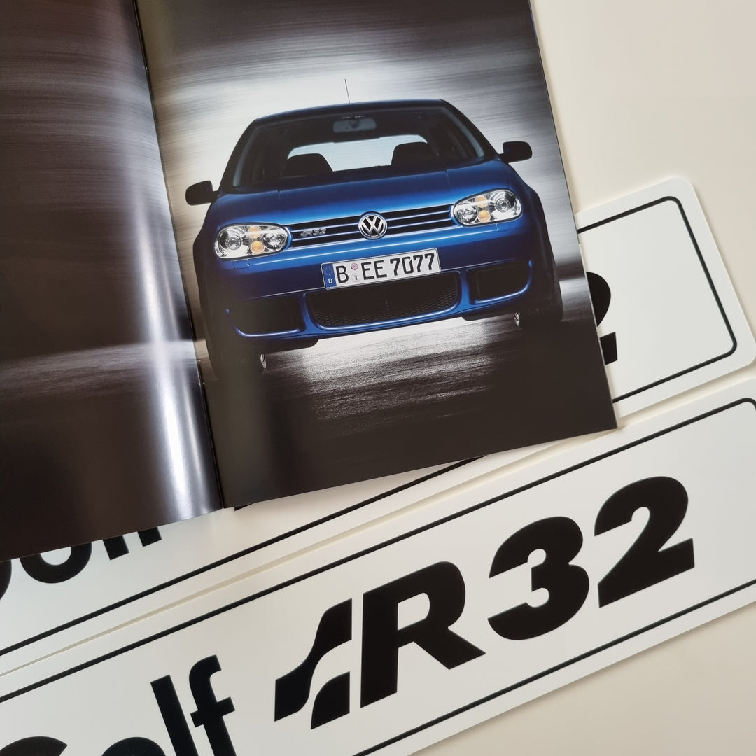 Golf Mk4 R32 Brochure + Showroom Number Plates – Best VW Parts