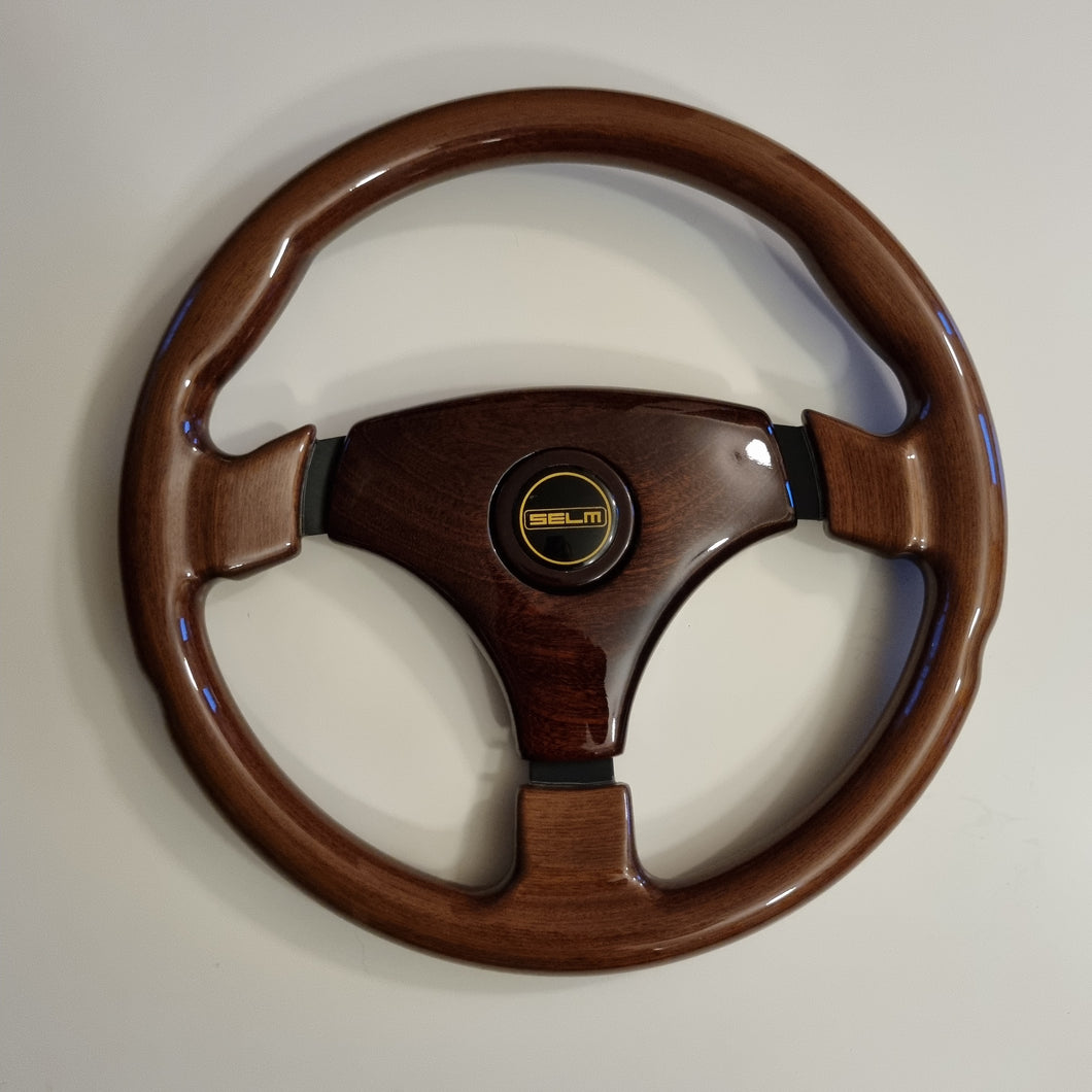 SELM Woodgrain Steering Wheel