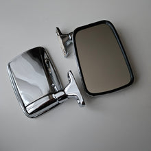 Load image into Gallery viewer, Metal Chrome Flag Mirror Set Golf Mk1
