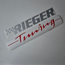 Load image into Gallery viewer, Rieger Tuning Decal Set (Red+Silver)
