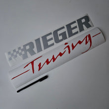 Load image into Gallery viewer, Rieger Tuning Decal Set (Red+Silver)
