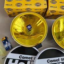 Load image into Gallery viewer, Hella Comet 500 Yellow High Beam Light Set
