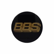 Load image into Gallery viewer, BBS 3D Black Gold Wheel Cap Set 56mm
