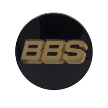 Load image into Gallery viewer, BBS 3D Black Gold Wheel Cap Set 70mm
