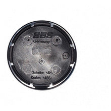 Load image into Gallery viewer, BBS 3D Black Indigo Blue Wheel Cap Set 56mm
