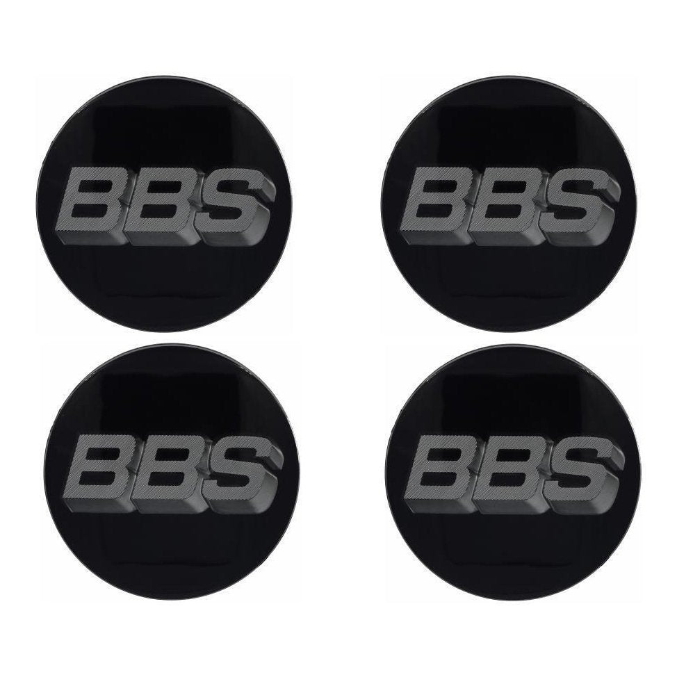 BBS 3D Black Platinum Wheel Cap Set 56mm