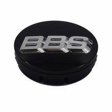 Load image into Gallery viewer, BBS 3D Black Silver Wheel Cap Set 56mm
