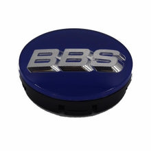 Load image into Gallery viewer, BBS 3D Blue Silver Wheel Cap Set 56mm
