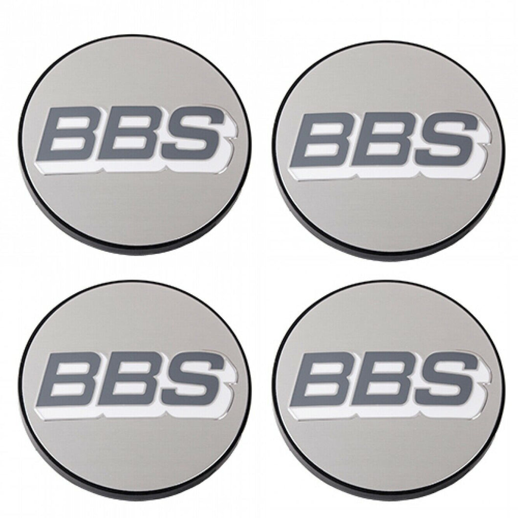 BBS Gray/White/Silver Wheel Cap Set 70,6mm