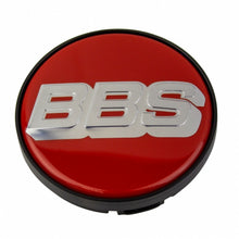 Load image into Gallery viewer, BBS Red Silver Wheel Cap Set 56mm
