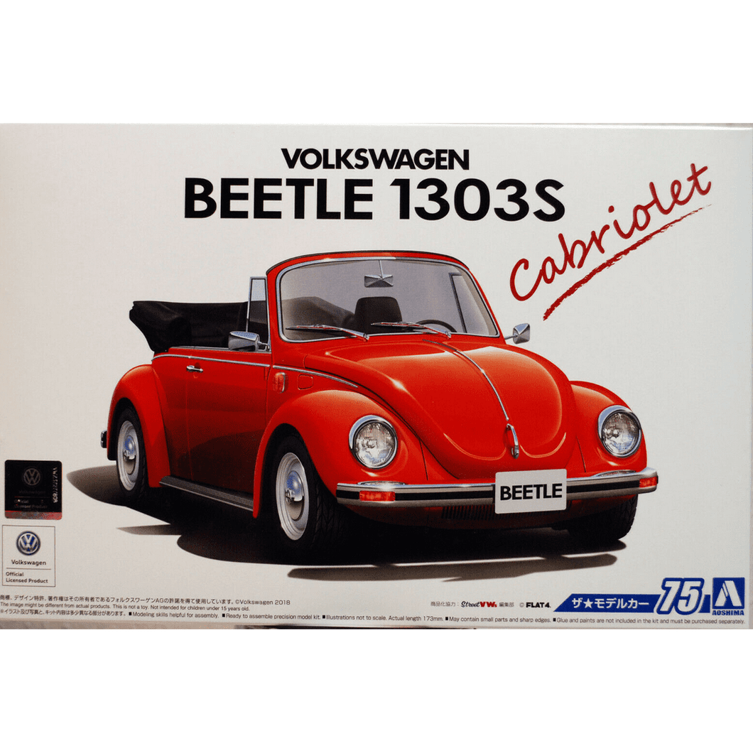 VW Beetle 1303S Cabrio Toy Kit Car