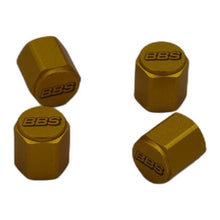 Load image into Gallery viewer, Gold Anodized BBS Tire Valve Cap Set

