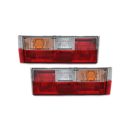 Red Crystal Clear Tail Light Set Golf Mk1