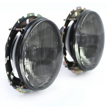 Load image into Gallery viewer, Smoked Fluted Glass Headlight Set Golf Mk1
