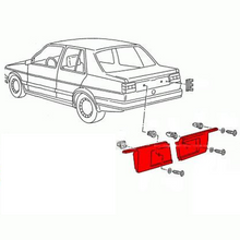 Load image into Gallery viewer, Rear Euro License Plate Tub Jetta Mk2
