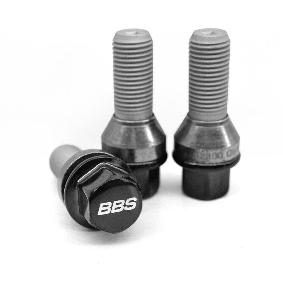Original Black BBS Lug Bolt Set M12x1.5x29  (20x Pieces)