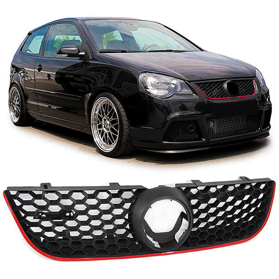 Polo 9N3 Red Stripe Honeycomb Grill