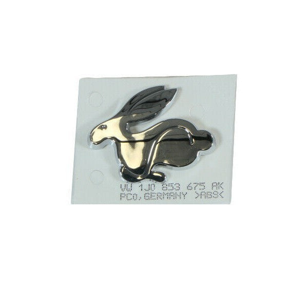 Original Chrome Rabbit Badge Golf Mk4