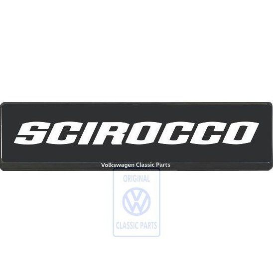 Scirocco Showroom License Plate