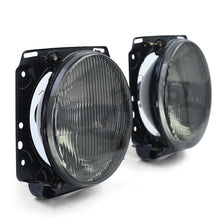 Load image into Gallery viewer, Smoked Fluted Glass Headlight Set Golf Mk2
