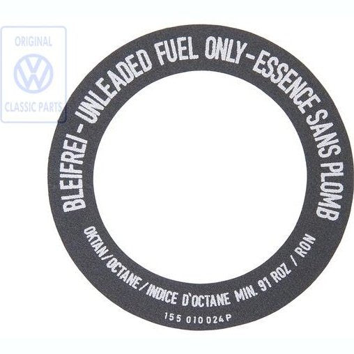 Unleaded Fuel Only Sticker Mk1